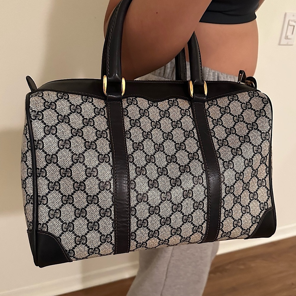 Authentic Gucci Monogram Boston Handbag - Picture 17 of 17